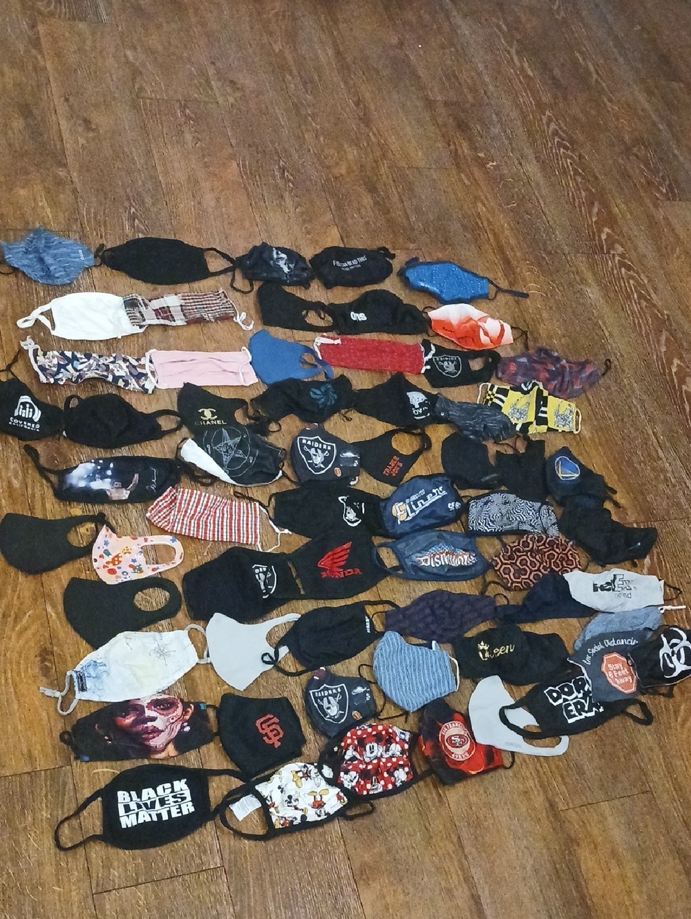 60 Face Masks - Mixed Colors Bundle Sale